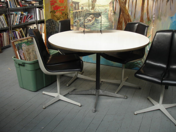 TABLE: Eames for Herman Miller 48" Round Aluminum Group Table