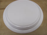 DANSK "BISTRO" White Dinner Plates 10.375" Diameter Set of 4 Plastic