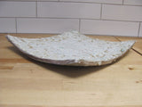 Toshiko Takaezu White Lava Glaze Handkerchief  Style Plate 11" SQ