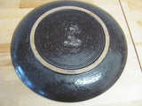 Toshiko Takaezu 13" Green Platter with Abstract Design