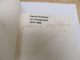 "David Hockney: 23 Lithographs 1978-1980" by TYLER GRAPHICS Catalogue Signed