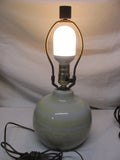 Martz Designed Round Table Lamp Light Green Body