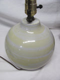 Martz Designed Round Table Lamp Light Green Body