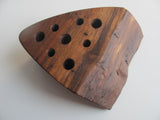 MIRA NAKASHIMA Signed Candle or Pen Holder Walnut Live Edge