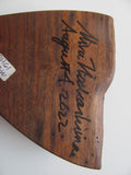 MIRA NAKASHIMA Signed Candle or Pen Holder Walnut Live Edge