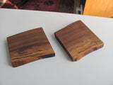 MIRA NAKASHIMA Signed Candle or Pen Holder Walnut Live Edge