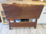 George Nakashima 1971 Twin / Full Walnut Headboard Live edges Butterfly