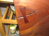 George Nakashima 1971 Twin / Full Walnut Headboard Live edges Butterfly