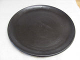 Toshiko Takaezu 14" Diameter Plate Black Glaze Excellent condition