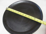 Toshiko Takaezu 14" Diameter Plate Black Glaze Excellent condition