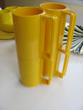 PLASTICS: 4 Mugs by Ingrid of Chicago   - SOLD
