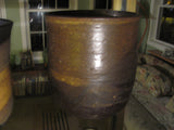Ceramics: Toshiko Takaezu Vase 7" diameter x 6.5" high.