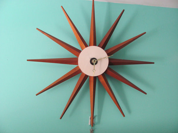 Sold   Clock: George Nelson Spike Clock "Modernized" Howard Miller