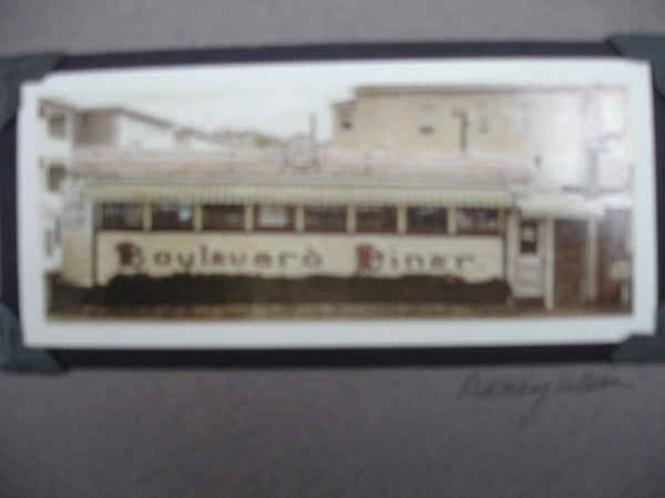Art: Boulevard Diner, Worcester, Hand tinted Photo  Free Shipping