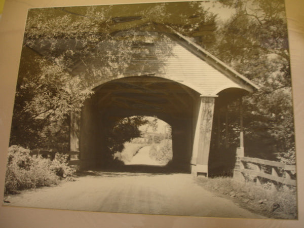 Print: Robert D. Wild, Vermont Covered Bridge Photo