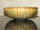 Ceramics: Gunnar Nylund 7" Owls Feather Glaze bowl For Rorstrand