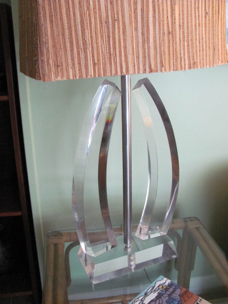 Lighting: Lucite Table Lamp   -   SOLD