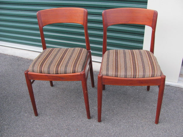 SOLD   Chair: Two Moeller Teak Side Chairs