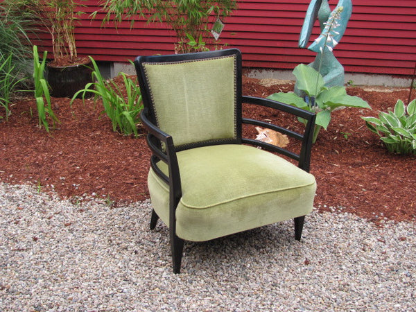 SOLD   Chair: Deco Style Lounge Chair, French  - SOLD