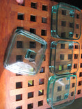 Dansk Three Glass Condiment Holders Jens Quistgaard Danish Modern