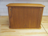 Teak Small Floating Storage Cabinet Danish Modern 1970s