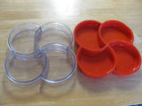 Dansk Plastic Serving Tray, Red. Brown or Clear