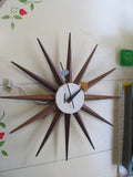 SOLD   Clock: Vintage George Nelson Spike Clock for Howard Miller   SOLD