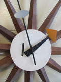 SOLD   Clock: Vintage George Nelson Spike Clock for Howard Miller   SOLD