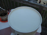 SOLD - Kartell Round White Storage Cabinet on Casters by Anna Castelli, Vintage.  Free Domestic Shipping