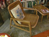 Seating:  Pair of Rattan Lounge Chair by YAMAKAWA RATTAN of Tokyo 1950s  - SOLD