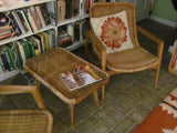 Table: Pair of Rattan Occasional Tables by YAMAKAWA RATTAN of Tokyo, Japan - SOLD