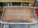 Table: Pair of Rattan Occasional Tables by YAMAKAWA RATTAN of Tokyo, Japan - SOLD