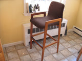 Pair of Teak Bar Stools, Danish Modern, Tarm Stole O/G. Pair #3.