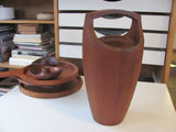 SOLD   Furnishings: Dansk Classic Teak Ice Bucket with Lid. Denmark.   - SOLD