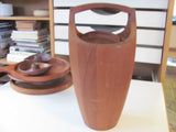 SOLD   Furnishings: Dansk Classic Teak Ice Bucket with Lid. Denmark.   - SOLD