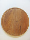 Furnishings: Dansk Denmark Vintage 14" Diam. Teak Cutting Board.