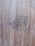 Furnishings: Dansk Denmark Vintage 14" Diam. Teak Cutting Board.