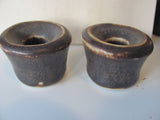 Pair of Saxbo Denmark Candleholders by Edith Sonne.