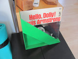 SOLD  -  Green LP Record Rack by Heller, Italy designed by Giotto Stoppino 1960s