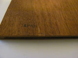 SOLD  Furnishings: Teak Bookends Mid Century Made in JAPAN. 5.25" H x 4" W  -  SOLD