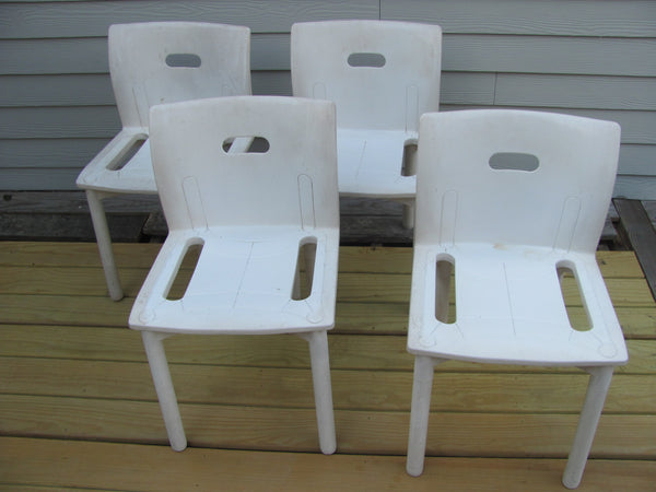 Sold  -  Set of 4 Kartell Model 4870 Chairs Designed by Anna Castelli - Ferrieri