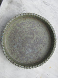 SOLD   Ceramics: Arne Bang 6" Diameter ribbed Green Dish