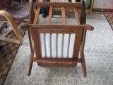 SOLD   Chair: Cigar Chair by Hans Wegner for Getama in teak and wool.