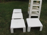 Table: Set #1 Four Italian Plastic Stools by Bellini - SOLD