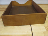 Furnishings: Desktop, IN / OUT box Paper tray Wood Art Deco period Globe Wernicke
