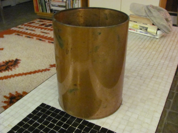 SOLD   Copper Waste Basket