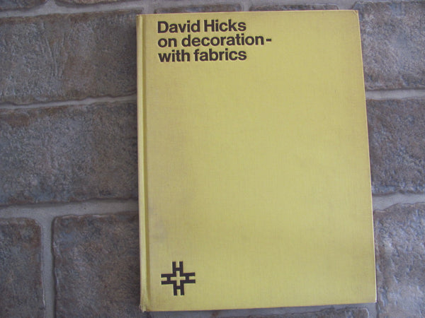 SOLD   BOOK: David Hicks on decoration - with fabrics, No DJ.    SOLD