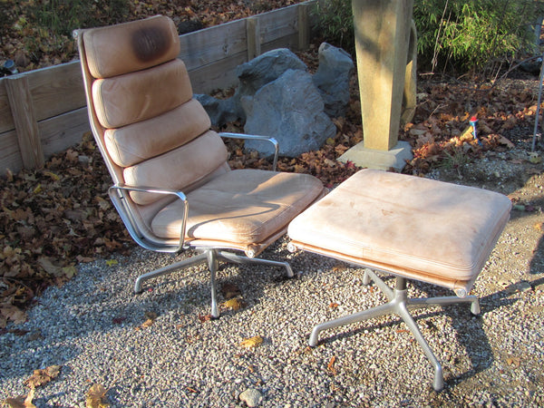 SOLD   Chair: Eames Soft Pad Lounge Chair and Ottoman Herman Miller   - SOLD