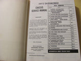 Book: 1972 Oldsmobile Chassis Service Manual