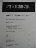MAGAZINE: Arts & Architecture, Sept 1949. Free shipping in USA.